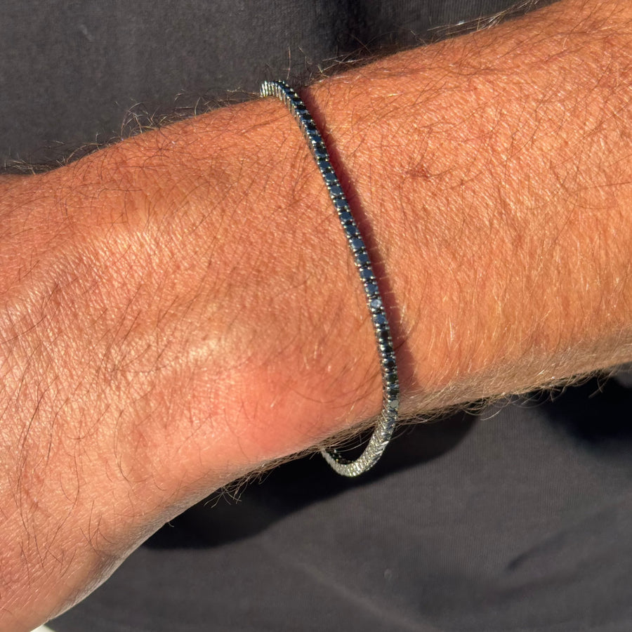 Tenn bracelet aus schwarzem Diamant