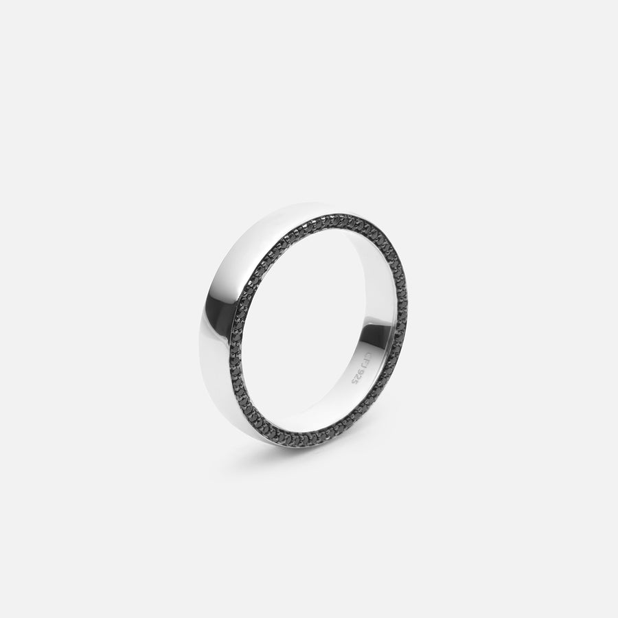 Men's Black Diamond Wedding Ring