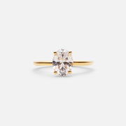 0,9ct Oval Diamond Ring