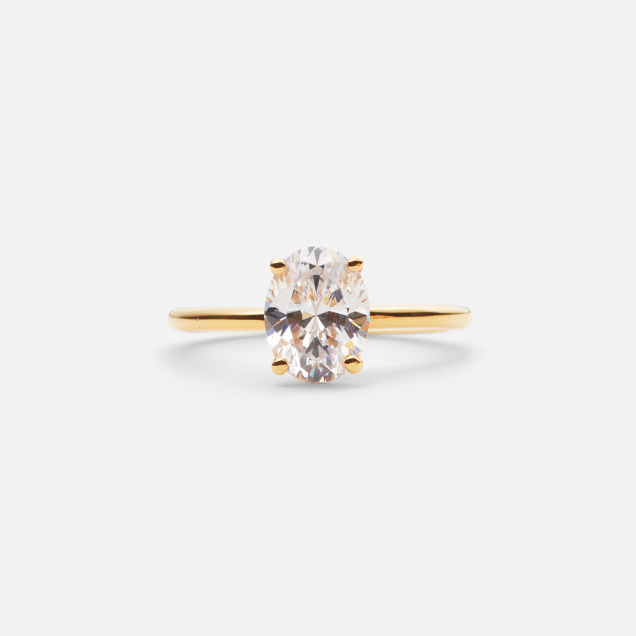 0,9ct Oval Diamond Ring