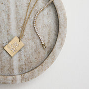 Diamond Tag Necklace