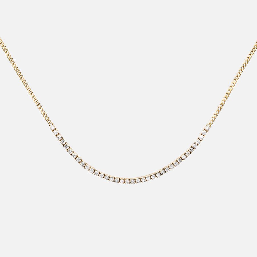 <transcy>Choker Tennis Diamanthalsband</transcy>
