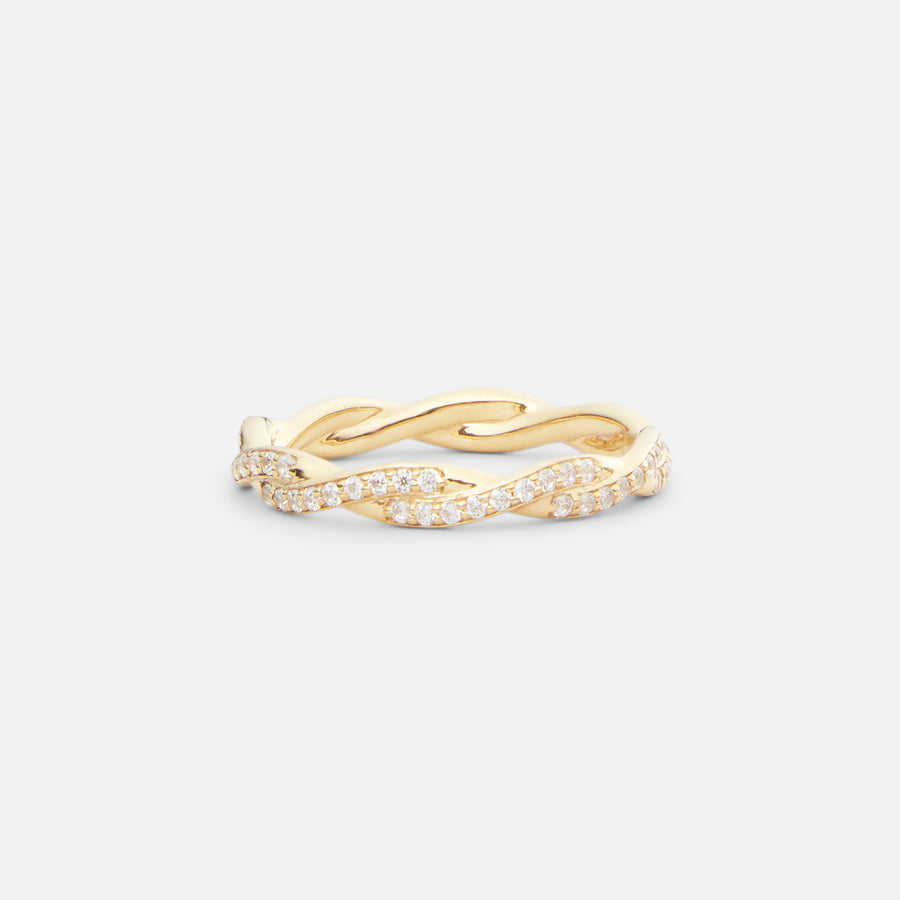 Twisted Diamond Ring
