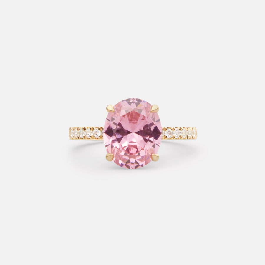 <transcy>Blå Topas Halo Diamantring</transcy>