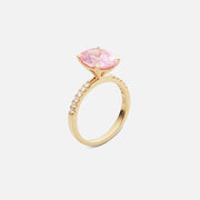 <transcy>Blå Topas Halo Diamantring</transcy>