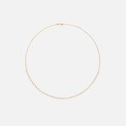 Diamond Line Choker Necklace