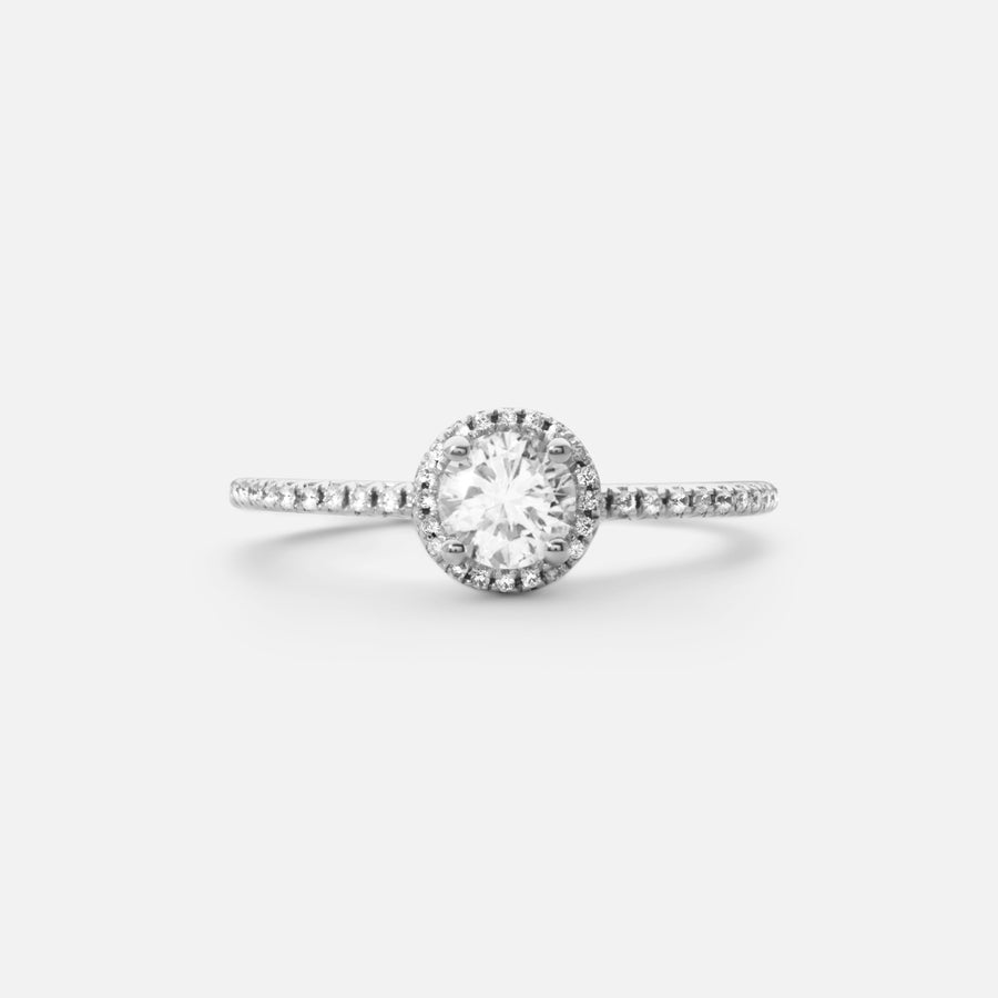 0,5ct Halo Diamantring