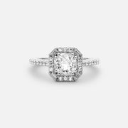 1,2ct Vintage Inspired Halo Diamond Ring