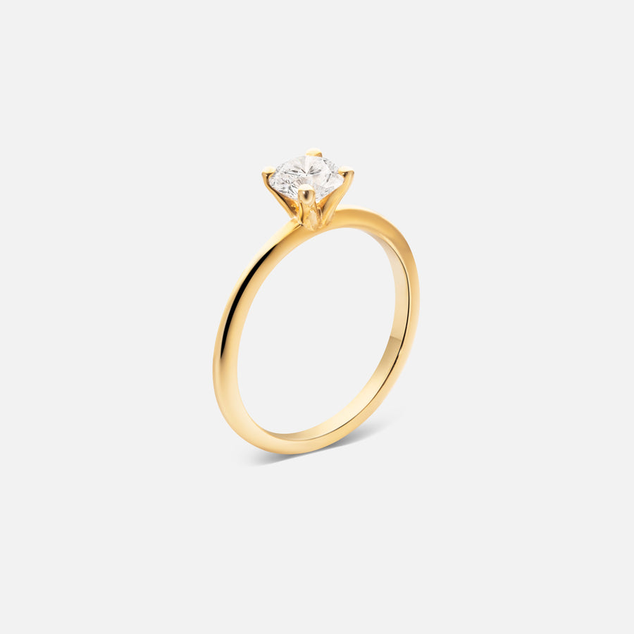 Briljantslipad 0,5ct Diamantring