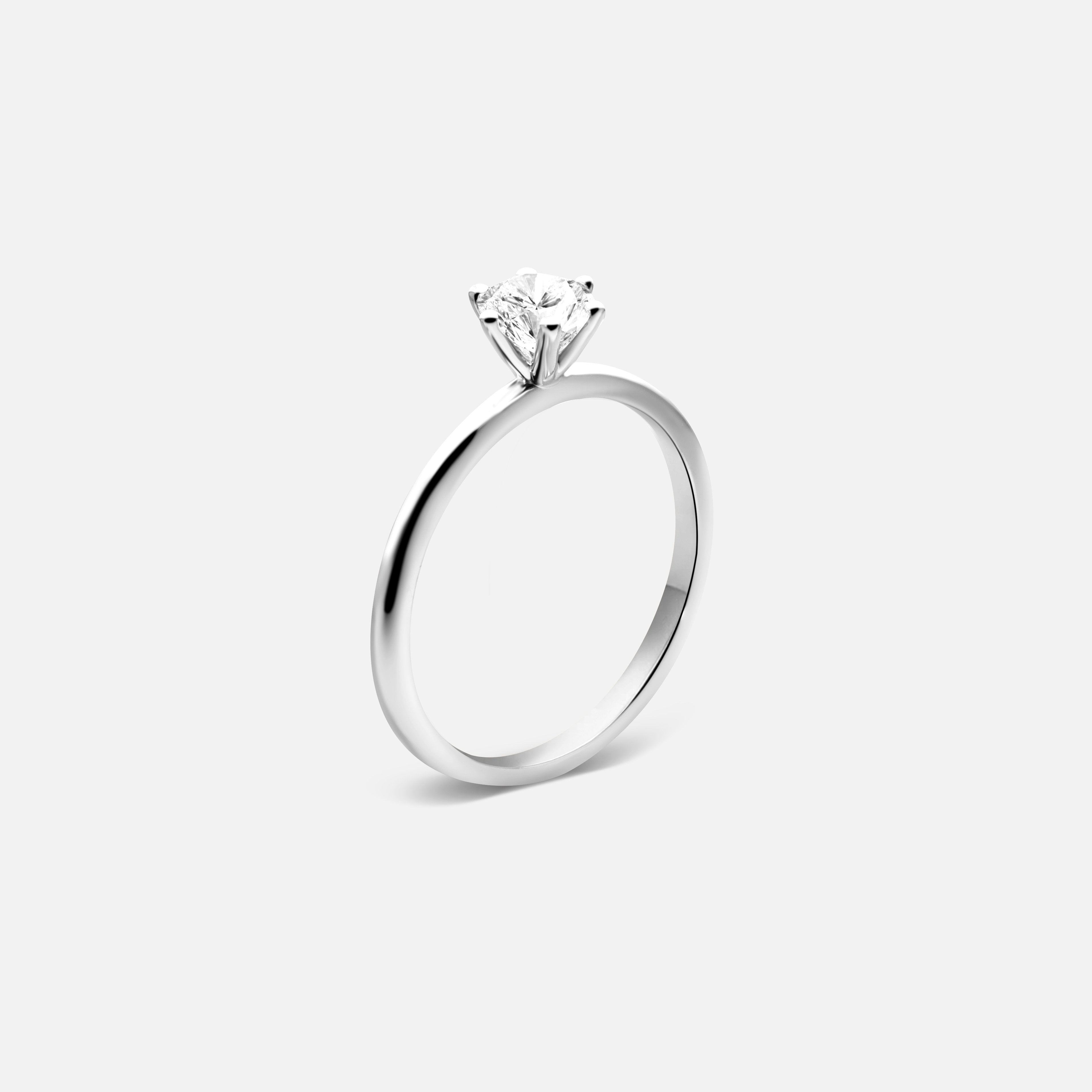 0,9ct Round Diamond Ring