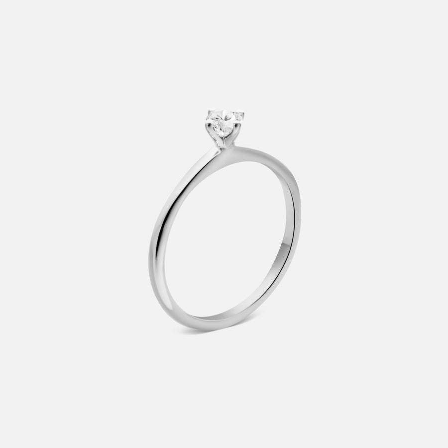 0,2 Karat runder Diamantring