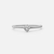 0,2 Karat runder Diamantring