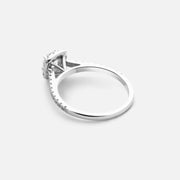 0,5ct Brillant-Halo-Diamantring