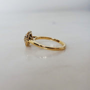 0,2ct Double Halo Diamond Ring