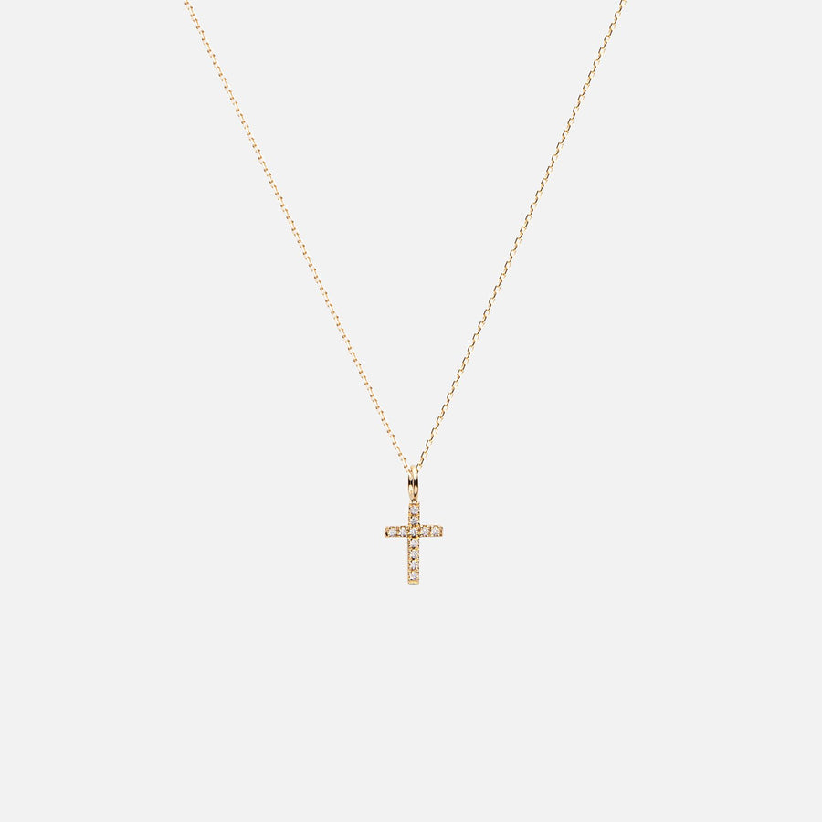 Diamantkreuzkette