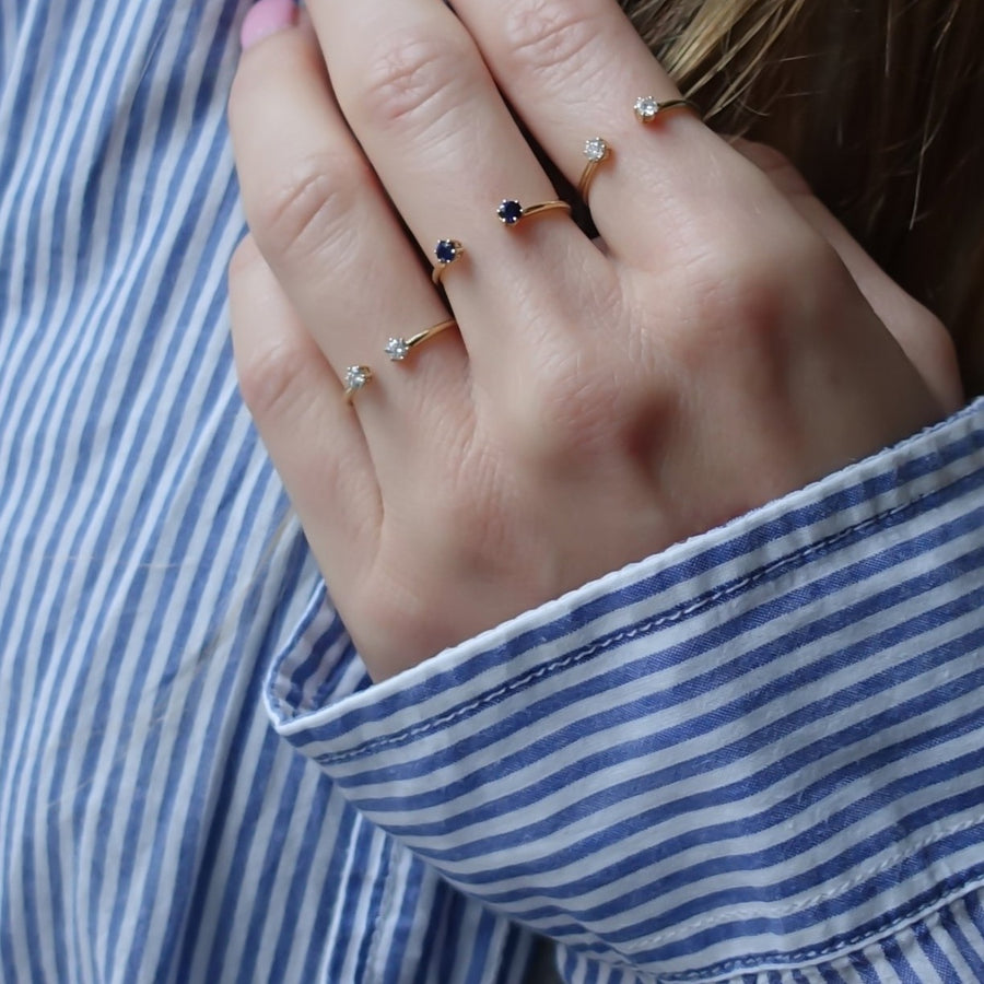 Doppelter Diamantring