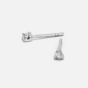 Mini Solitaire Earrings