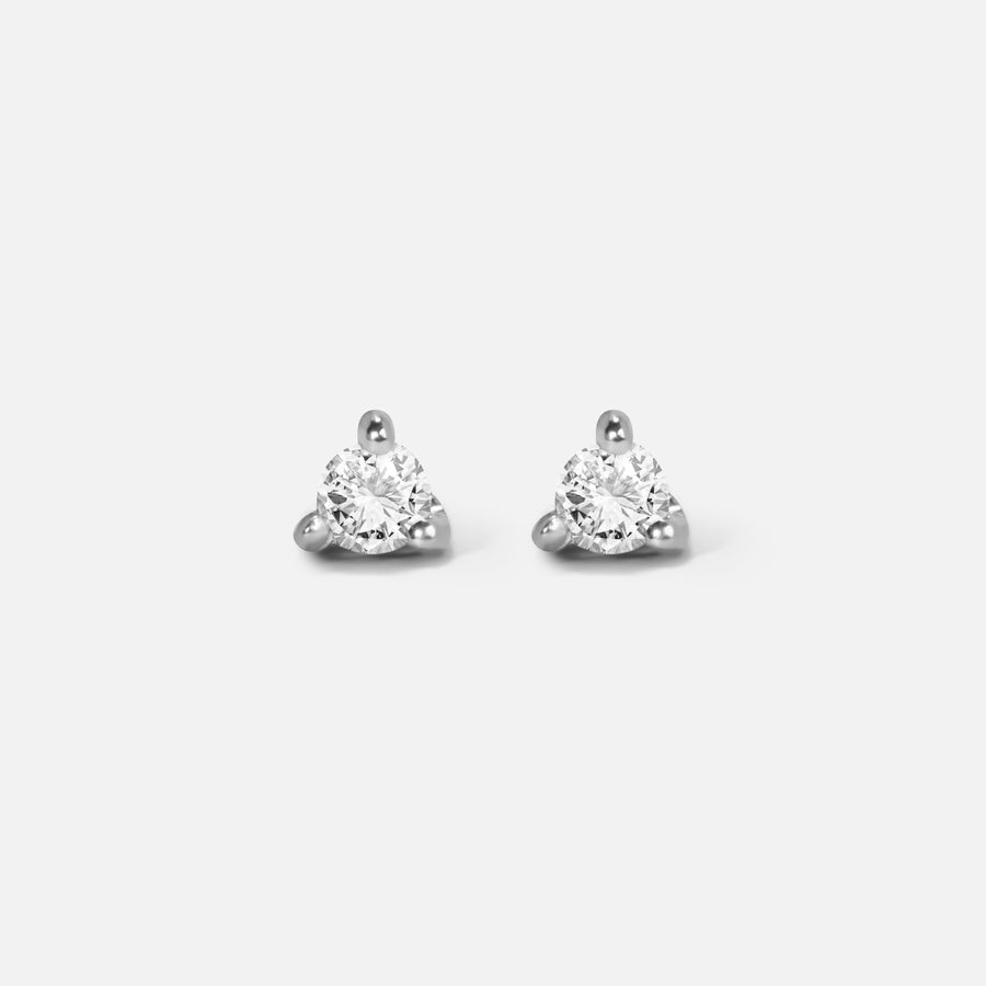Mini Solitaire Earrings