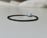 Tenn bracelet aus schwarzem Diamant