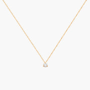 0,18 Karat Diamant Solitär Kette