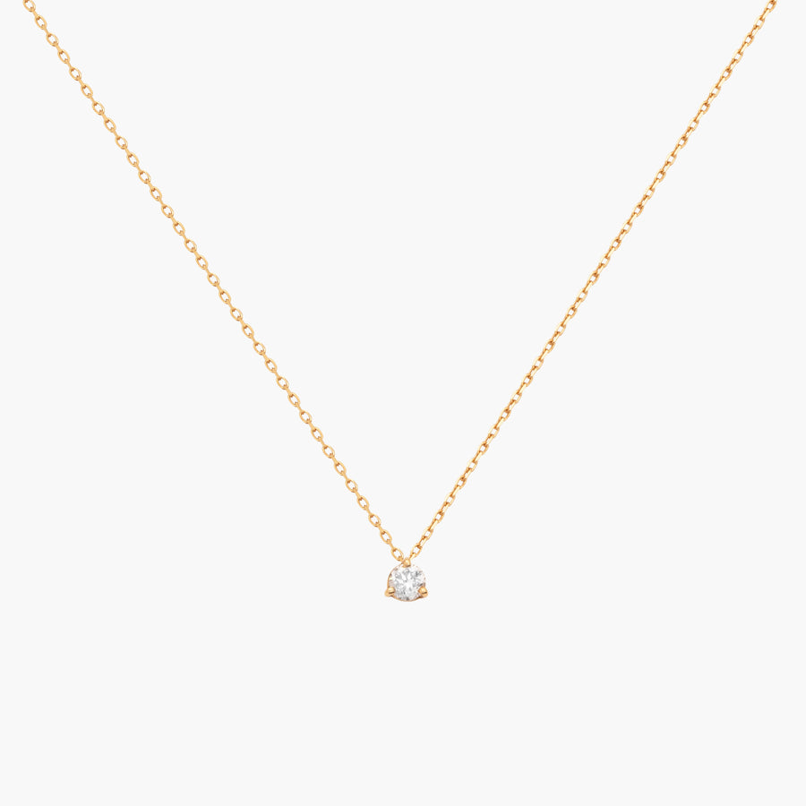 0,18 Karat Diamant Solitär Kette