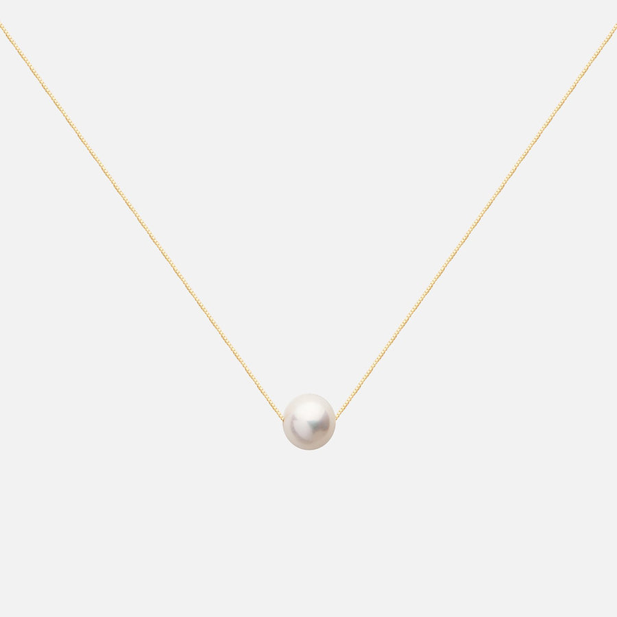 Solitaire Pearl Necklace