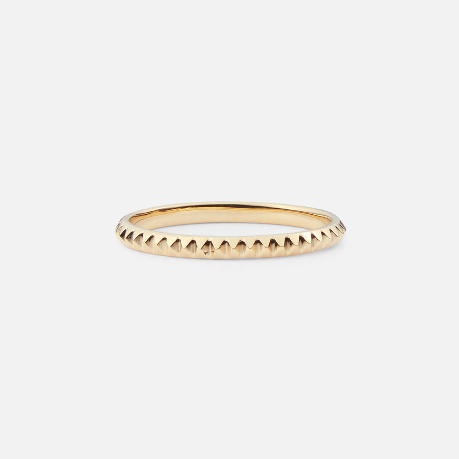 Vergoldeter Memory-Ring mit Zirkonia