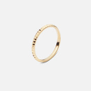 Vergoldeter Memory-Ring mit Zirkonia